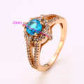 12369 Fashion jewelry finger ring wholesale girls' latest 18k gold color luxury special price ring designs